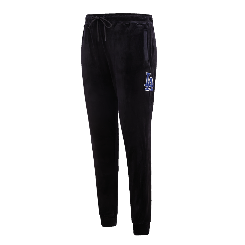 MLB LOS ANGELES DODGERS CLASSIC WOMEN S VELOUR JOGGER BLACK Pro Standard