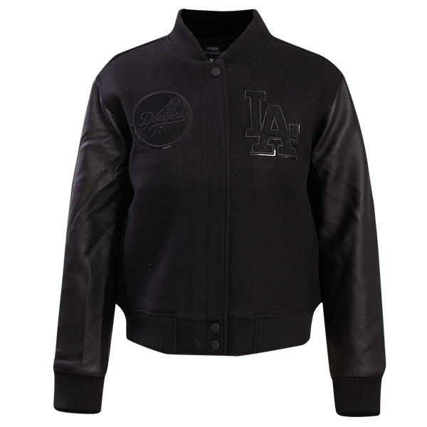 LOS ANGELES DODGERS TRIPLE BLACK WOOL VARSITY JACKET (TRIPLE BLACK) – Pro  Standard