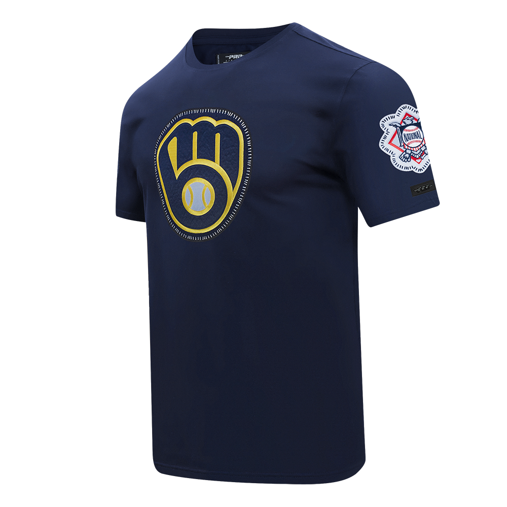 MLB MILWAUKEE BREWERS DIY PICK STITCH MEN'S SJ TEE (MIDNIGHT NAVY)