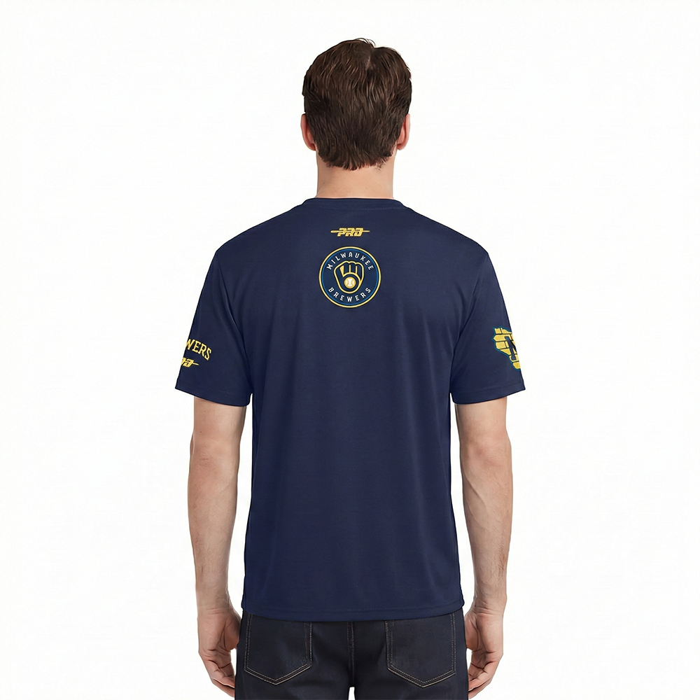 MLB MILWAUKEE BREWERS CITY ARCH MEN'S SJ TEE (MIDNIGHT NAVY)