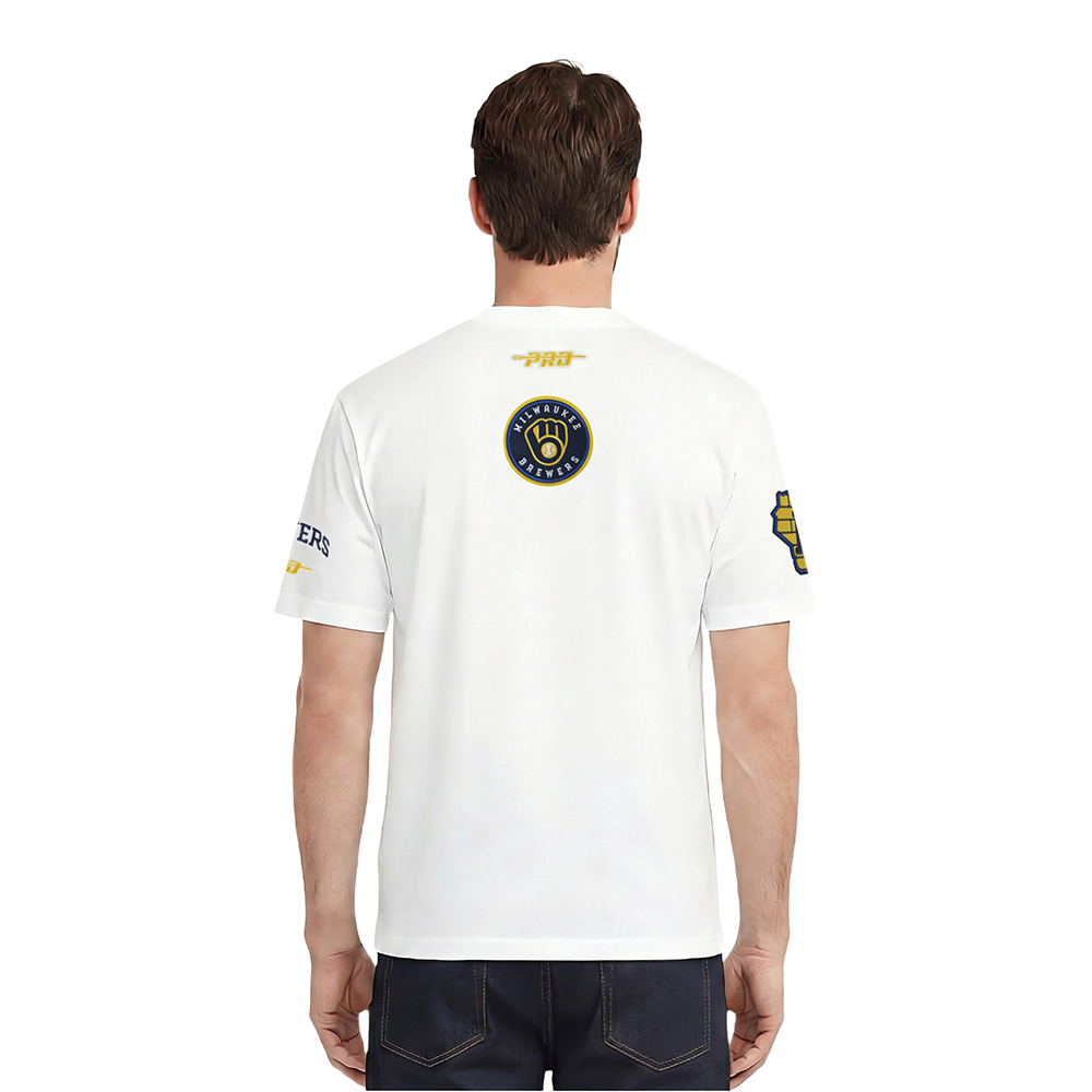MLB MILWAUKEE BREWERS CITY ARCH MEN'S SJ TEE (WHITE)