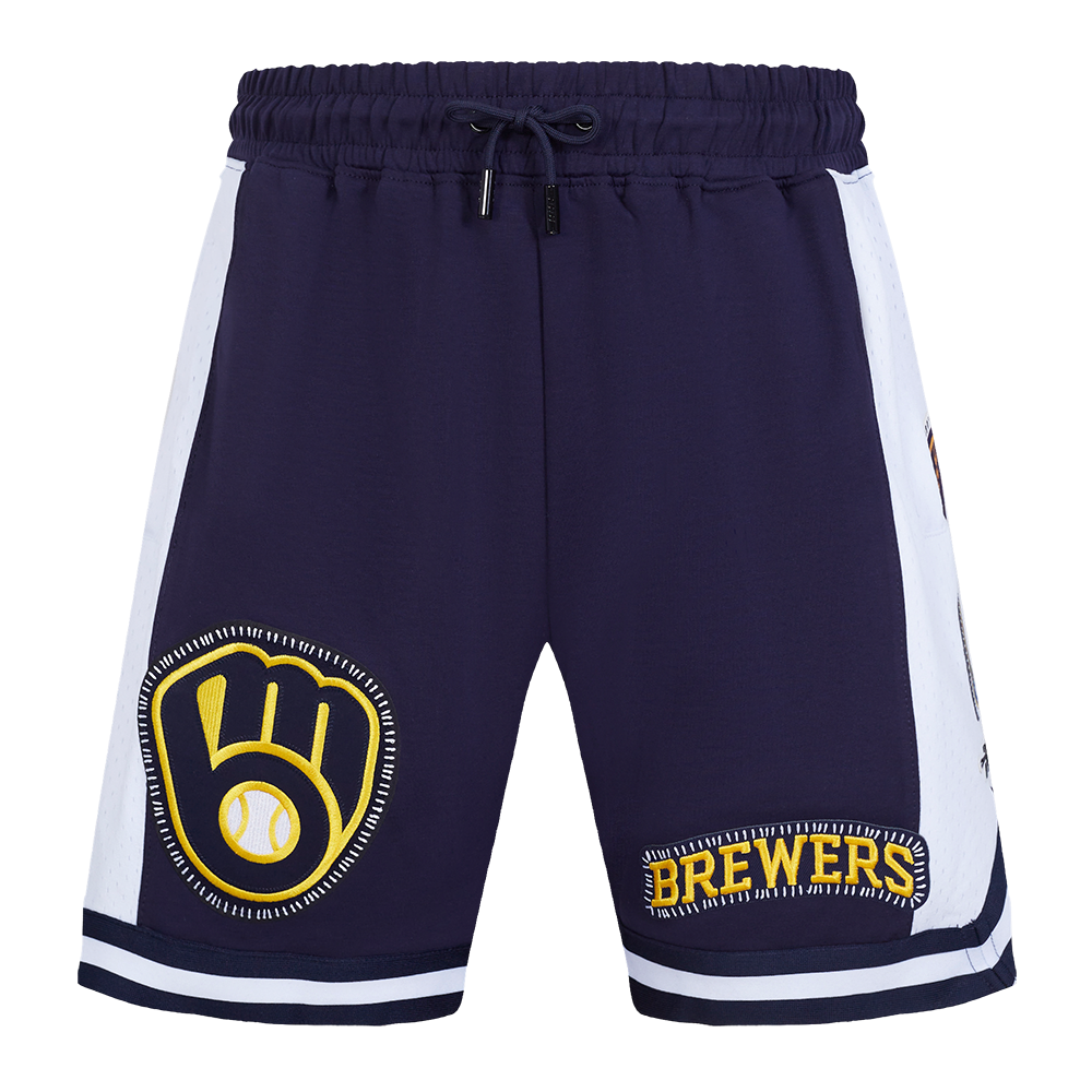 MLB MILWAUKEE BREWERS DIY PICK STITCH MEN'S DK 2.0 SHORT (MIDNIGHT NAVY)