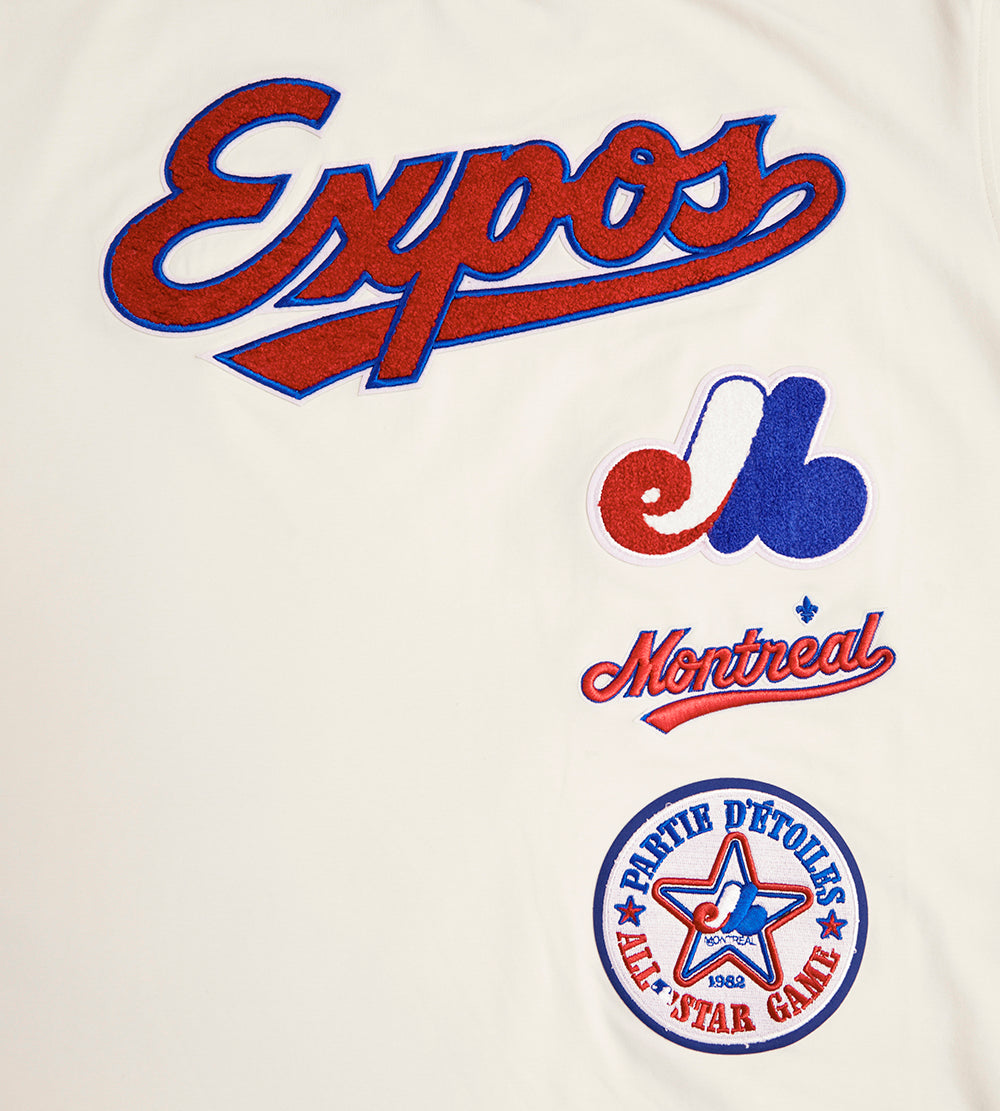 MLB MONTREAL EXPOS RETRO CLASSIC MEN'S STRIPED TOP (EGGSHELL