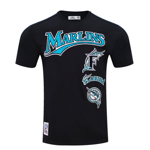 Men Pro Standard Florida Marlins Retro Classic T-Shirt 2x / Black