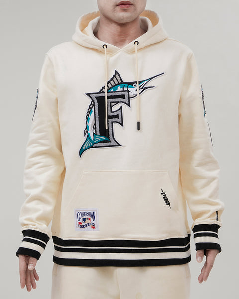 MIAMI MARLINS CLASSIC FLC CROPPED PO HOODIE (TEAL) – Pro Standard