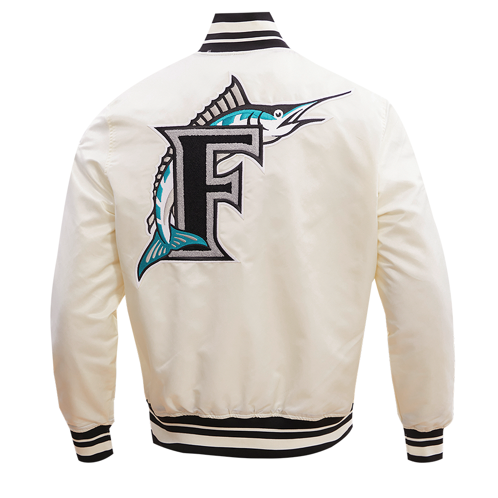 RARE Vintage 2024 Starter Florida Marlins MLB Genuine Leather Jacket