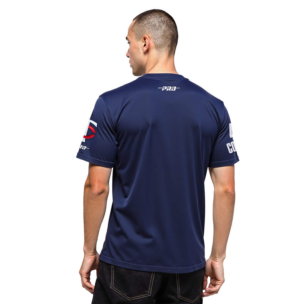 MLB MINNESOTA TWINS CARLOS CORREA #4 REMIX AVATAR SINGLE JERSEY MEN'S TOP (MIDNIGHT NAVY)