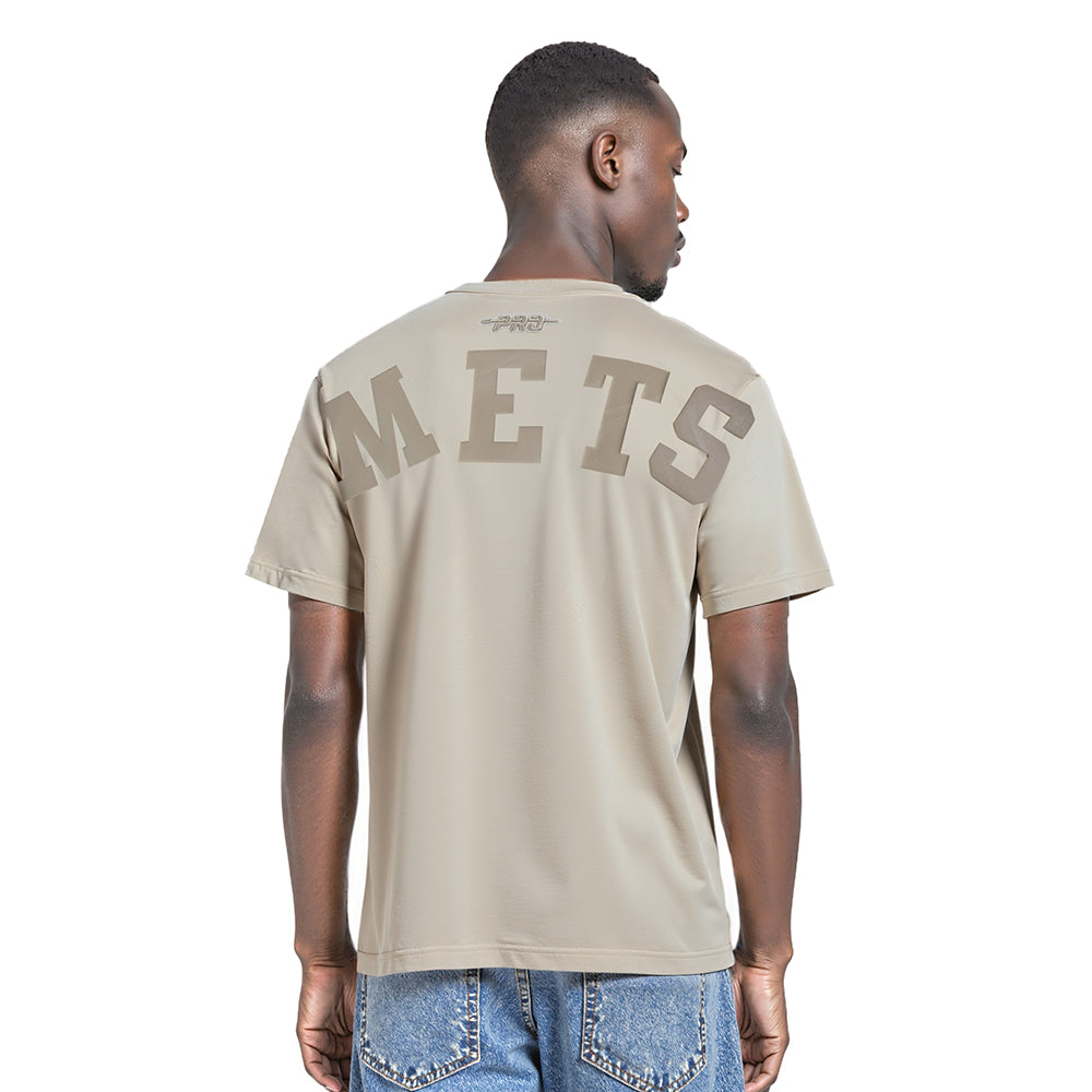 MLB NEW YORK METS WINGSPAN MEN'S CJ DROP SHOULDER TEE (TAUPE)