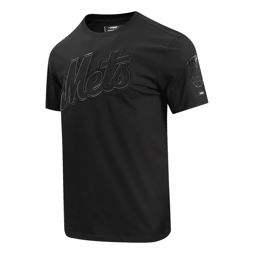 MLB NEW YORK METS TRIPLE BLACK MEN'S SINGLE JERSEY TOP (TRIPLE BLACK)