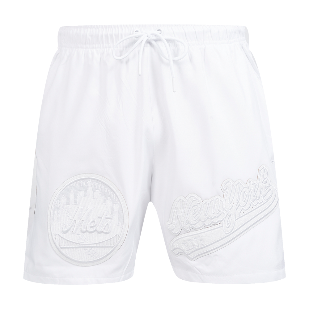 MLB NEW YORK METS WHITE OUT MEN'S WOVEN SHORT (WHITE)