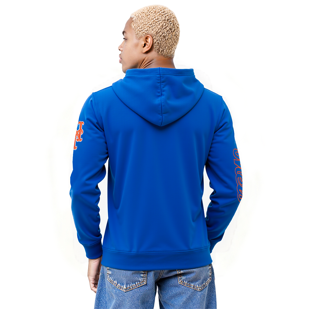 MLB NEW YORK METS JUAN SOTO #22 AVATAR MEN'S FLEECE PULLOVER HOODIE (ROYAL BLUE)