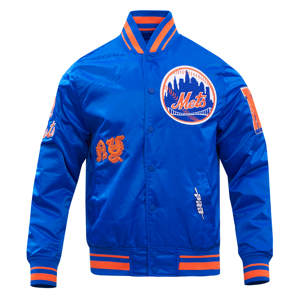 Royal Blue New York Mets Pro Standard Crest Wool Varsity Jacket XL