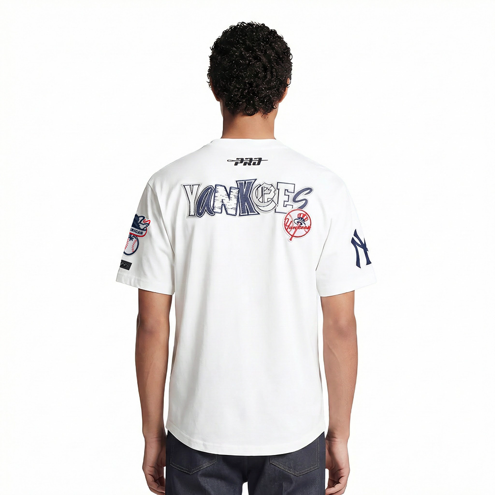 MLB NEW YORK YANKEES CITY RANSOM MEN'S SINGLE JERSEY TEE (WHITE)
