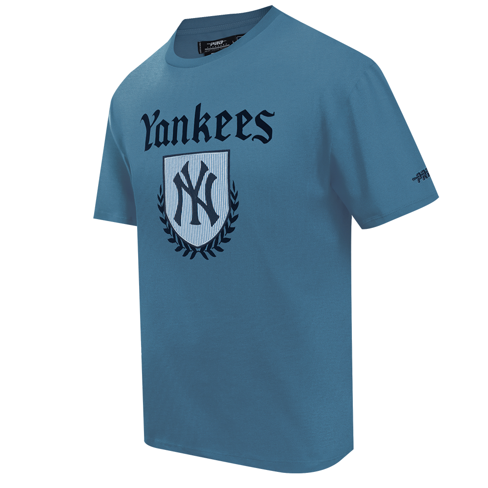 MLB NEW YORK YANKEES COUNTRY CLUB MEN'S DROP SHOULDER FLEECE CREWNECK (WHITE)