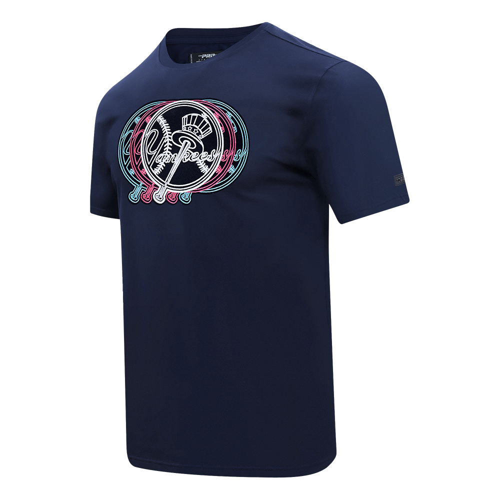 MLB NEW YORK YANKEES ECHO LOGO MEN'S SINGLE JERSEY TOP (MIDNIGHT NAVY)
