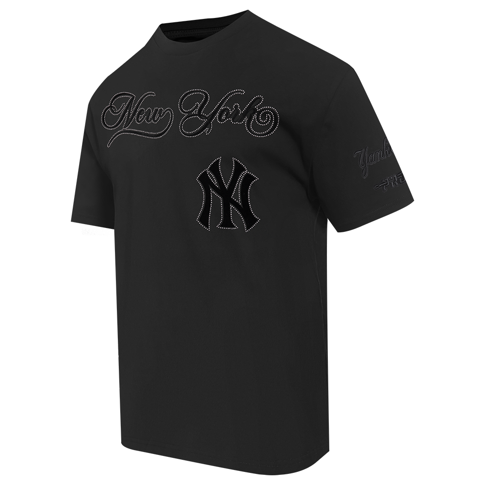 MLB NEW YORK YANKEES BLACKOUT MEN'S CJ DROP SHOULDER TEE (BLACK)