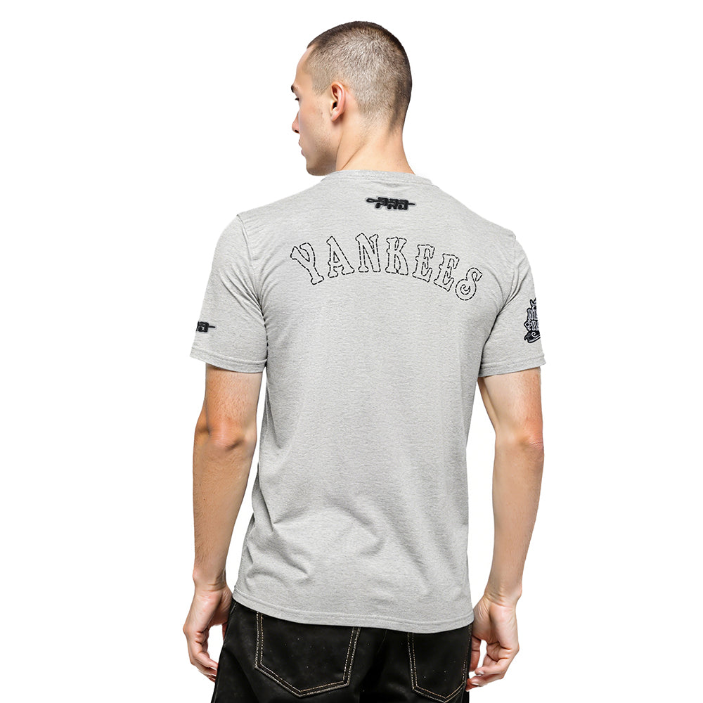 MLB NEW YORK YANKEES REBEL ATHLETICS MEN'S SJ TEE (HEATHER GREY)
