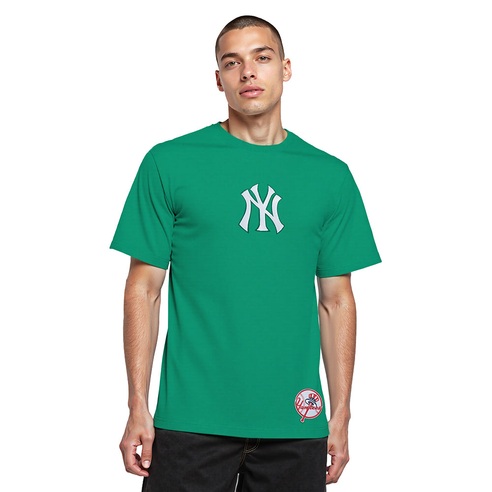 MLB NEW YORK YANKEES WINGSPAN MEN'S CJ DROP SHOULDER TEE (KELLY GREEN)