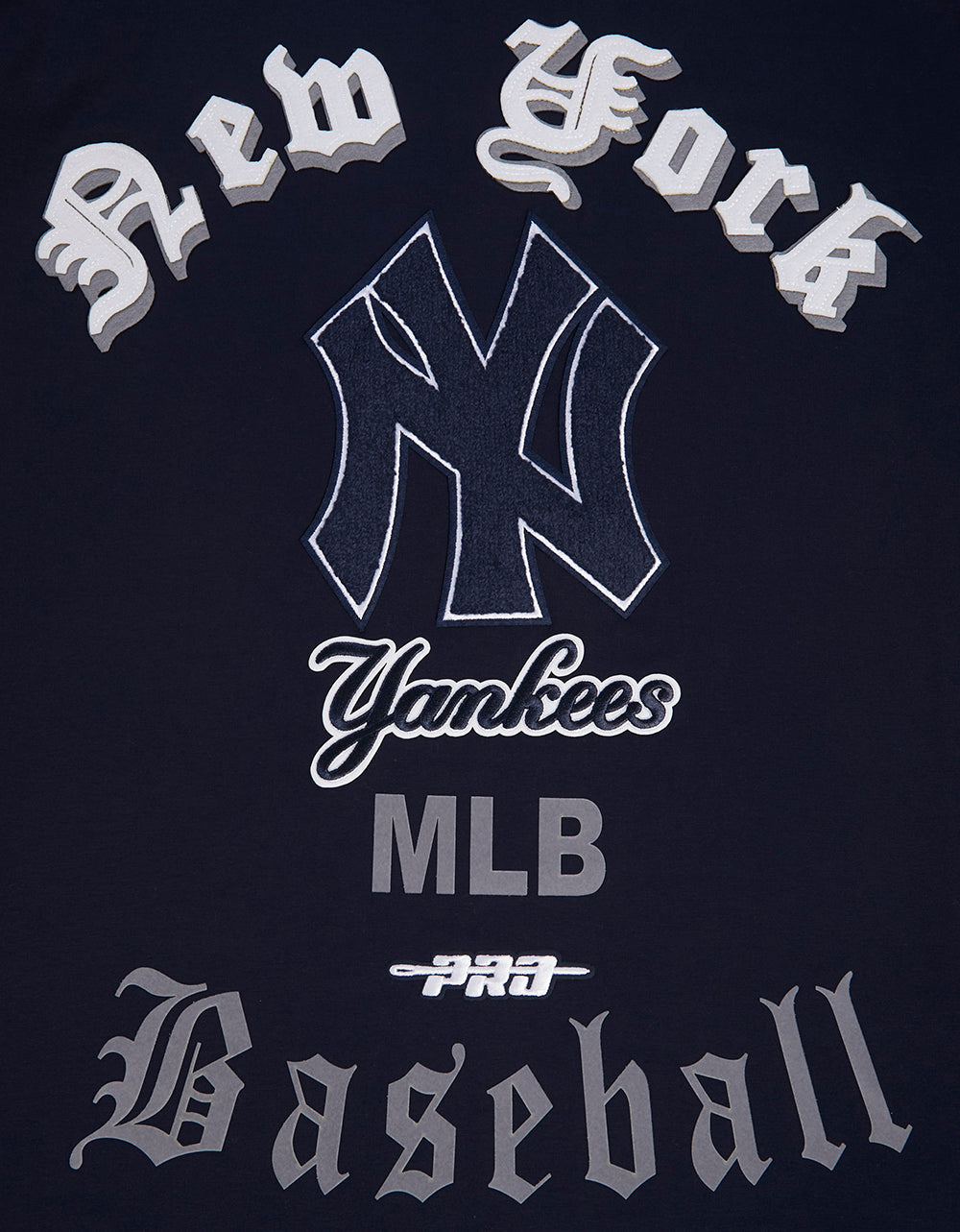 Pro Standard Mens MLB New York Yankees Classic Sj Striped Crew