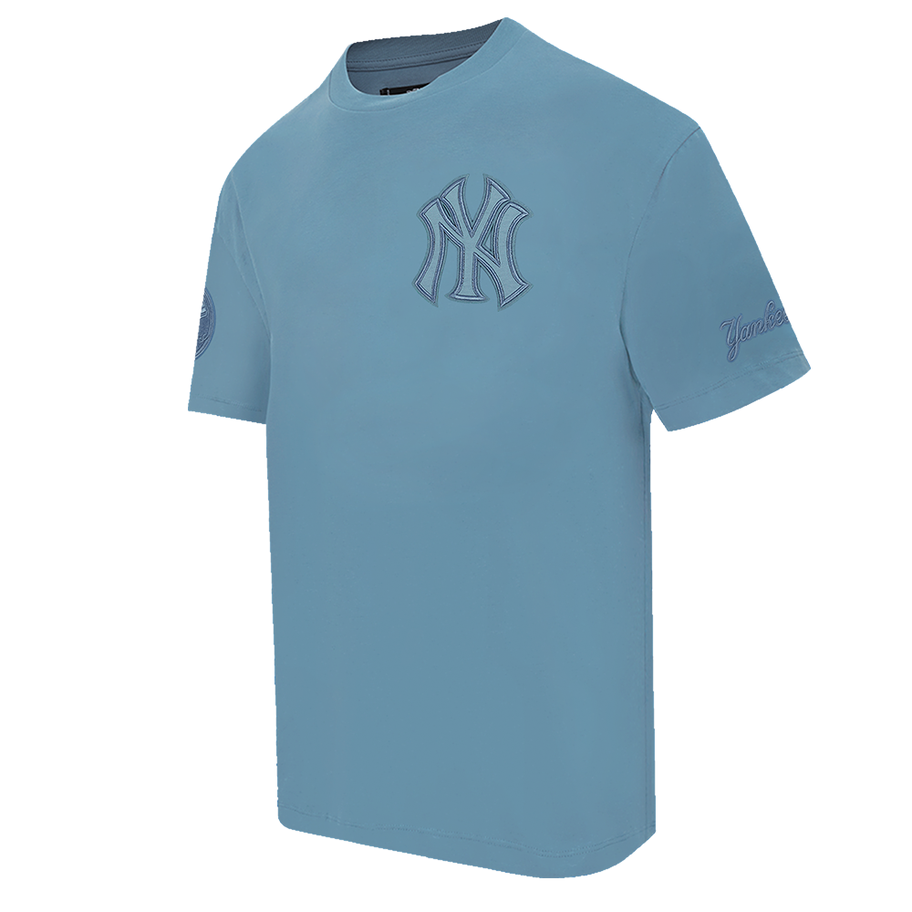 MLB NEW YORK YANKEES NEUTRAL MEN'S COTTON JERSEY DROP SHOULDER TOP (STOPL BLUE)