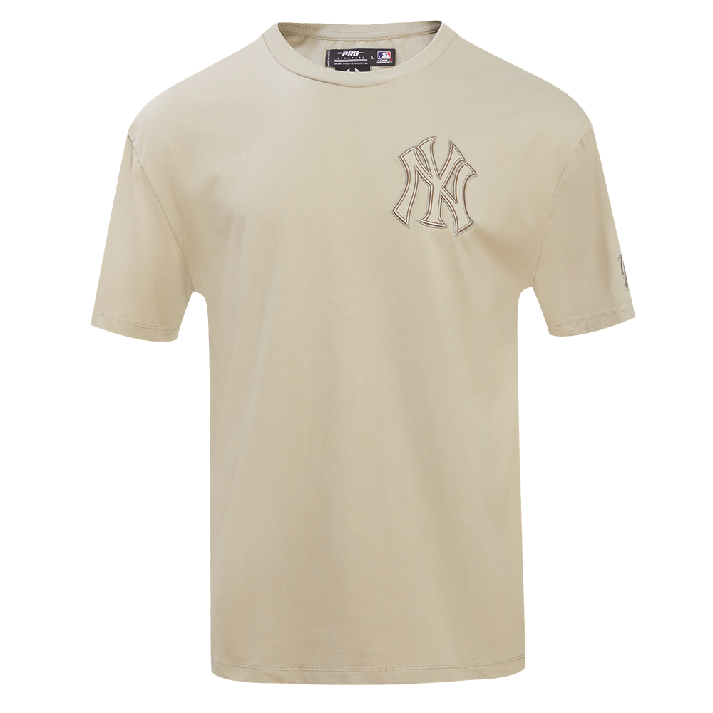 Pro Standard Mens MLB New York Yankees Neutral CJ Drop Shoulder Crew Neck  T-Shirt LNY136855-TAU Taupe