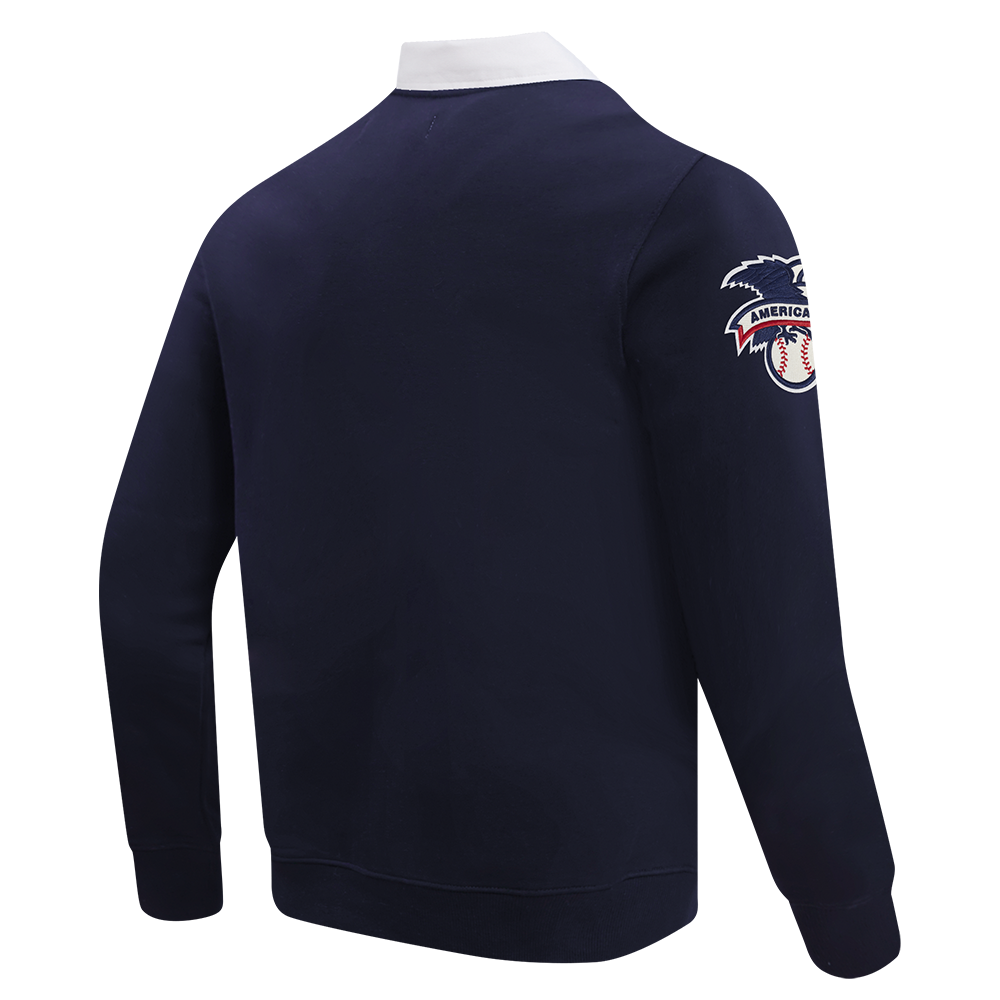 MLB NEW YORK YANKEES MODERN ORIGINALS MEN'S LS RUGBY (MIDNIGHT NAVY)