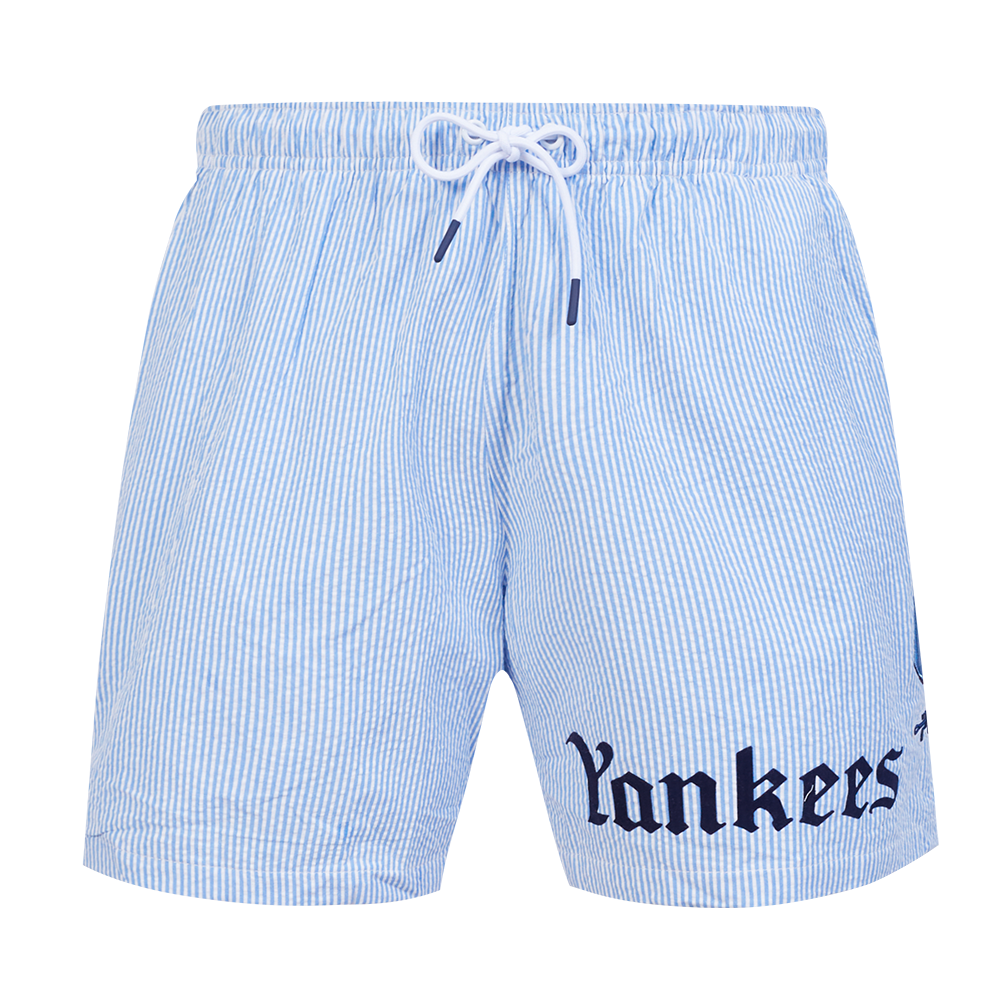 MLB NEW YORK YANKEES COUNTRY CLUB MEN'S SEERSUCKER SHORT (SEERSUCKER BLUE)