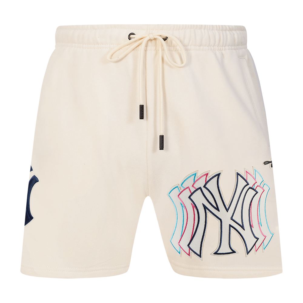 MLB NEW YORK YANKEES ECHO LOGO MEN'S FLEECE SHORT (EGGSHELL)