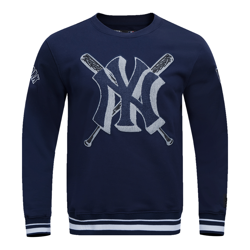 MLB NEW YORK YANKEES MASHUP MEN'S RIB CREWNECK (MIDNIGHT NAVY) – Pro ...