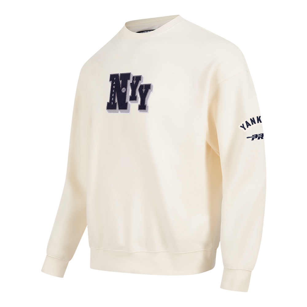 MLB NEW YORK YANKEES BEST OF MEN'S DROP SHOULDER CREWNECK (EGGSHELL)