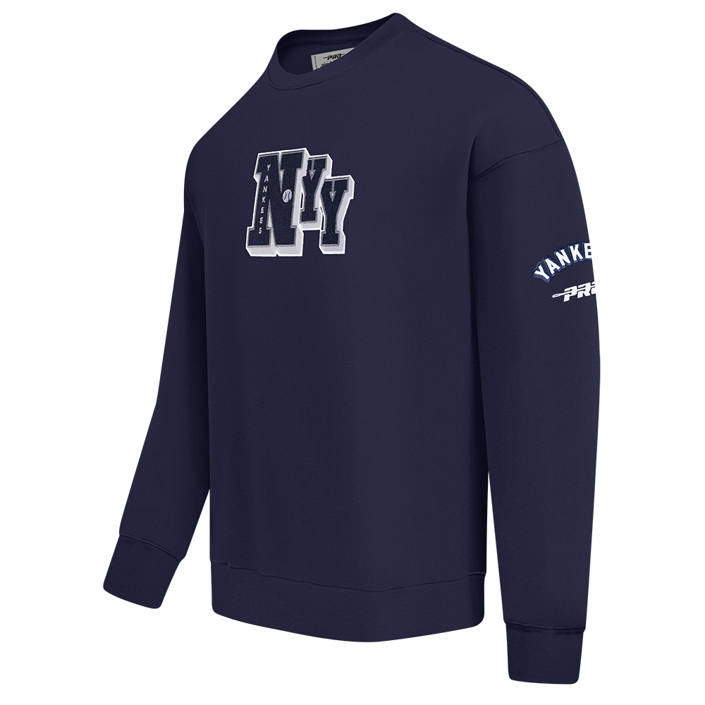 MLB NEW YORK YANKEES BEST OF MEN'S DROP SHOULDER CREWNECK (MIDNIGHT NAVY)