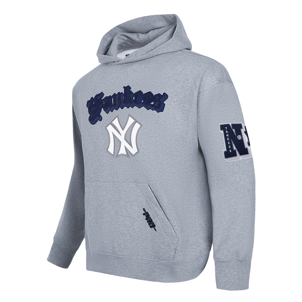 MLB NEW YORK YANKEES BEST OF MEN'S DROP SHOULDER PO HOODIE (DARK HEATHER GRAY)