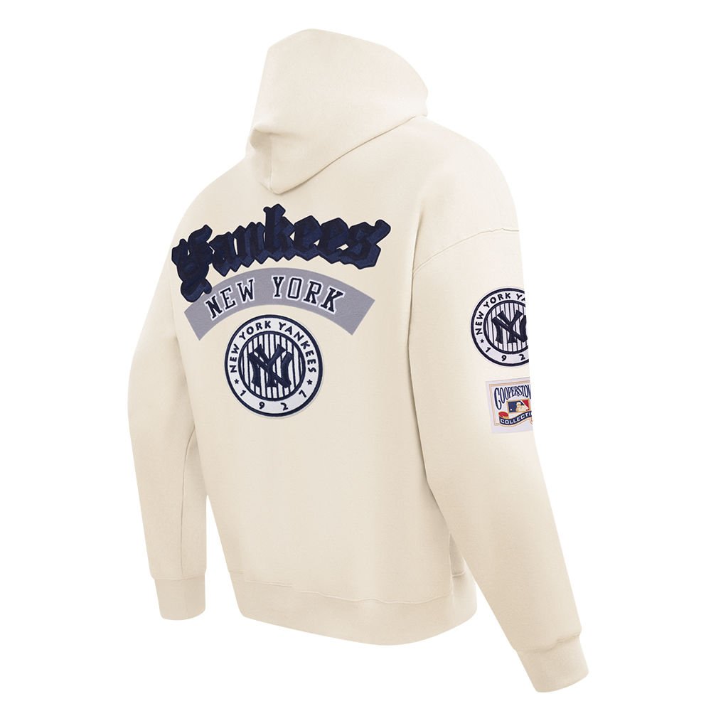 MLB NEW YORK YANKEES BEST OF MEN'S DROP SHOULDER PO HOODIE (EGGSHELL)
