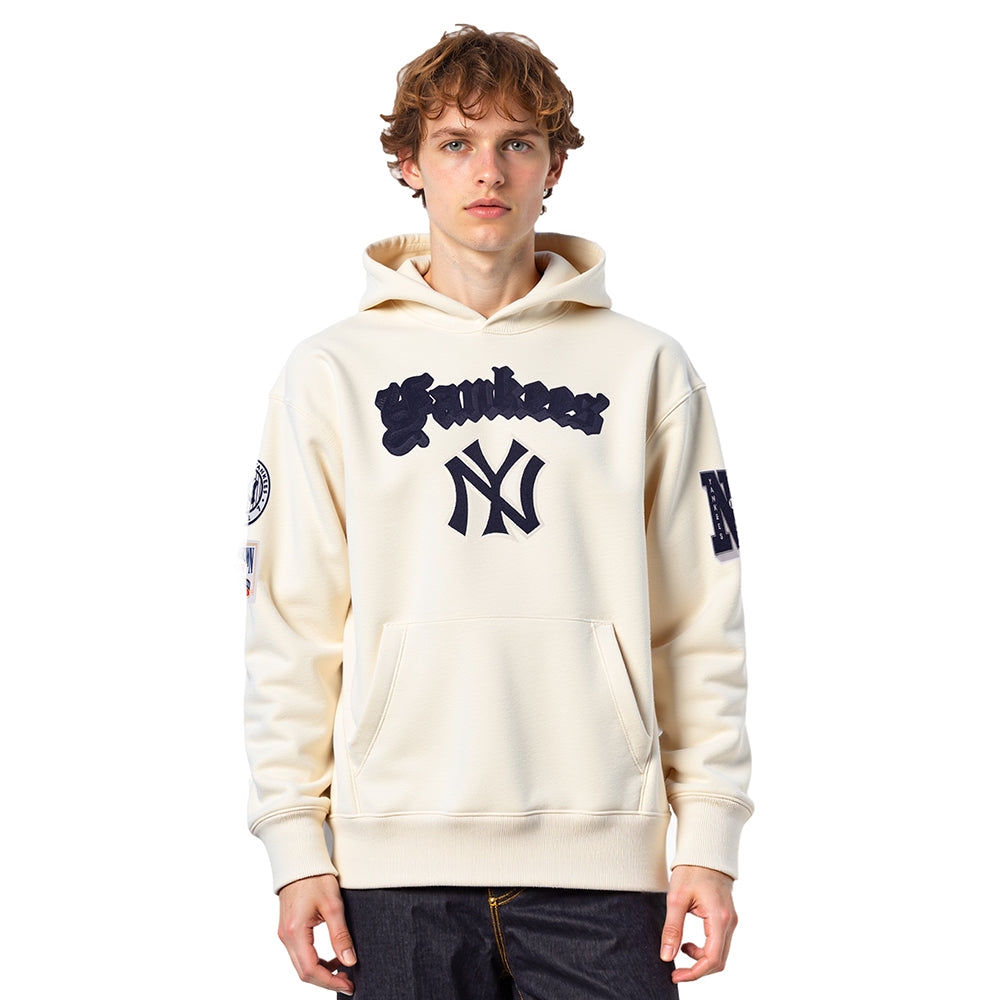 MLB NEW YORK YANKEES BEST OF MEN'S DROP SHOULDER PO HOODIE (EGGSHELL)