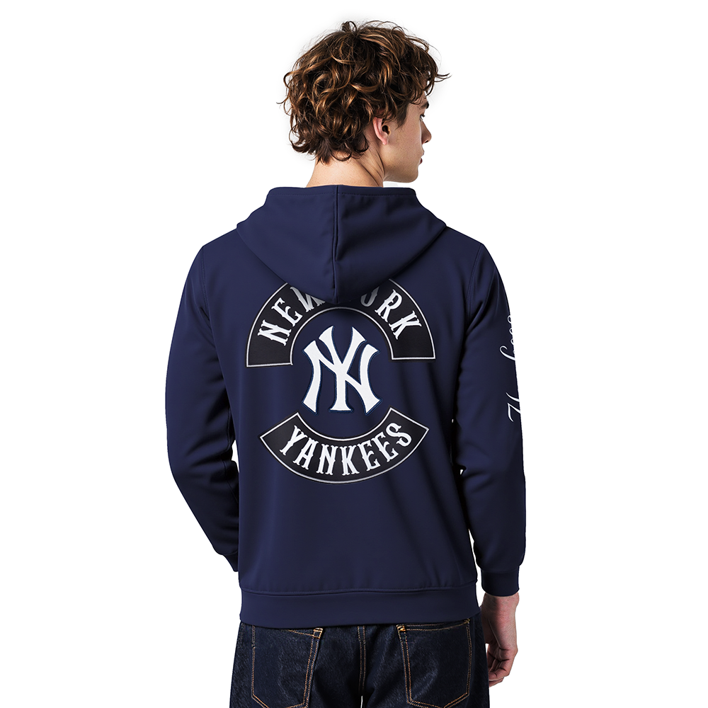 MLB NEW YORK YANKEES BORN FOR SPORT MEN'S FLC PO HOODIE (MIDNIGHT NAVY)