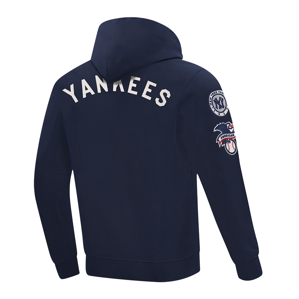 MLB NEW YORK YANKEES MODERN ORIGINALS MEN'S FLC PO HOODIE (MIDNIGHT NAVY)