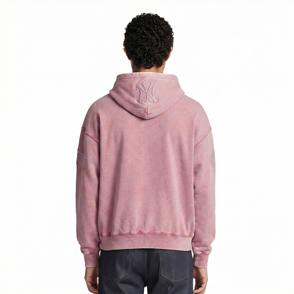 NEW YORK YANKEES WASHED CLASSIC MAUVE MEN'S ENZYME WASH DS FT PO (WASHED MAUVE)