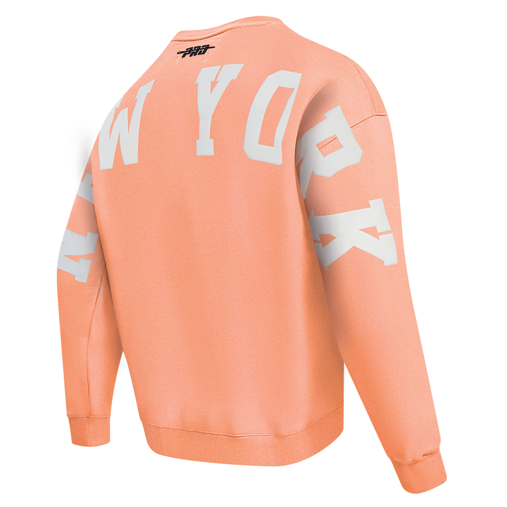 MLB NEW YORK YANKEES WINGSPAN MEN'S DROP SHOULDER FLC CREWNECK (GUAVA)