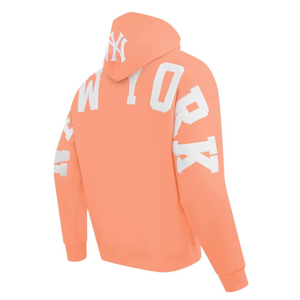 MLB NEW YORK YANKEES WINGSPAN MEN'S DROP SHOULDER FLC PO HOODIE (GUAVA)