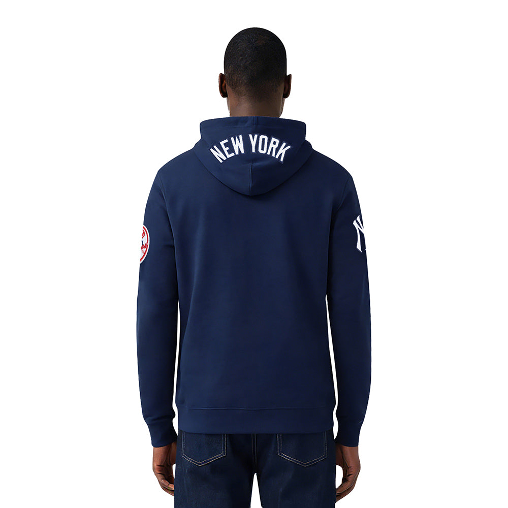 MLB NEW YORK YANKEES CLASSIC CHENILLE MEN'S DK FZ HOODIE (MIDNIGHT NAVY)