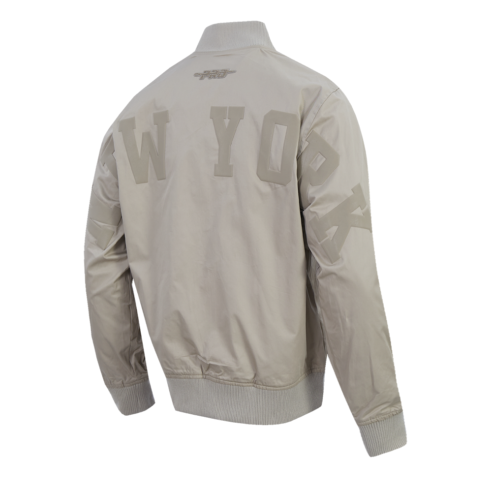 MLB NEW YORK YANKEES WINGSPAN MEN'S TWILL JACKET (TAUPE)