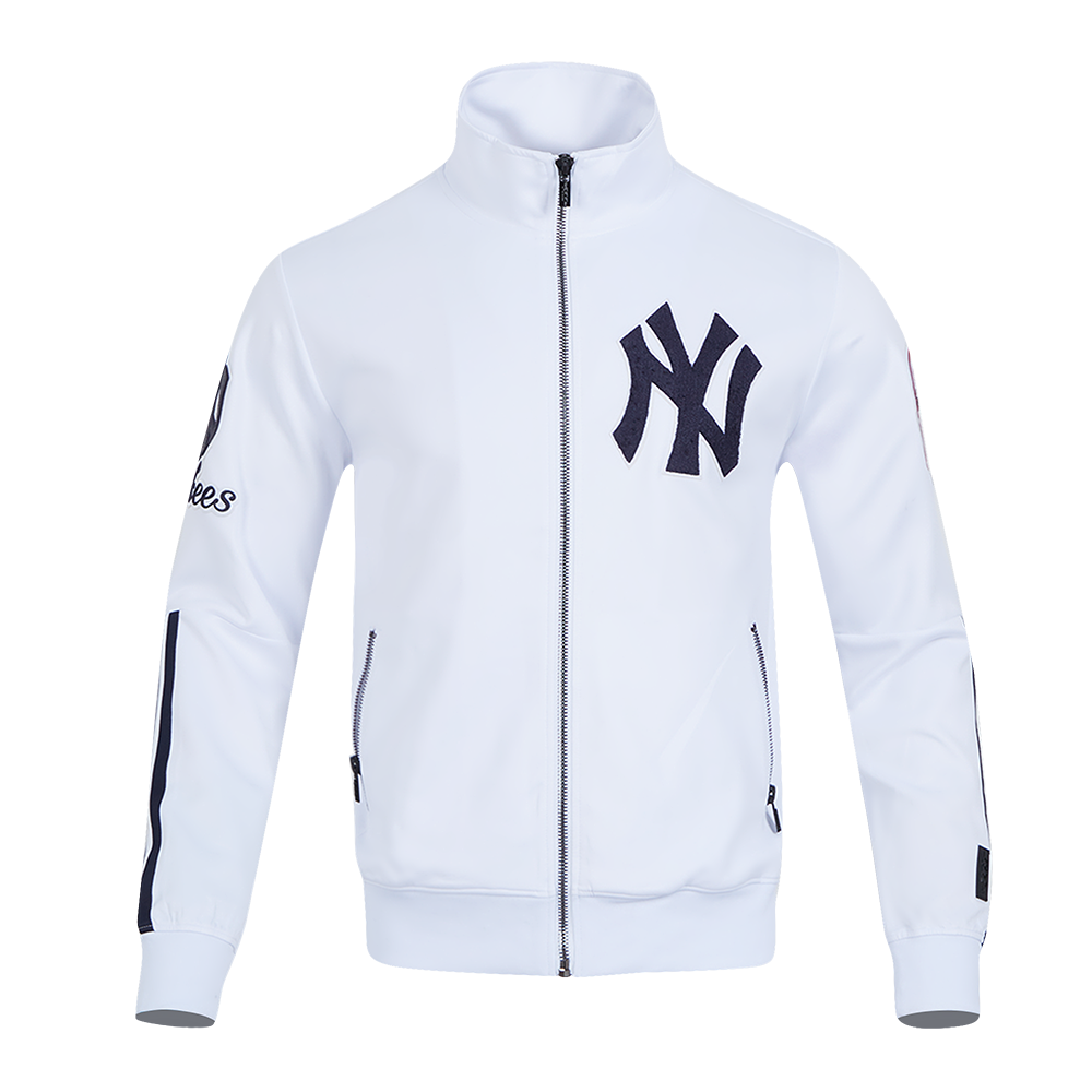 MLB NEW YORK YANKEES CLASSIC MEN S DK TRACK JACKET WHITE MIDNIGHT NAV Pro Standard