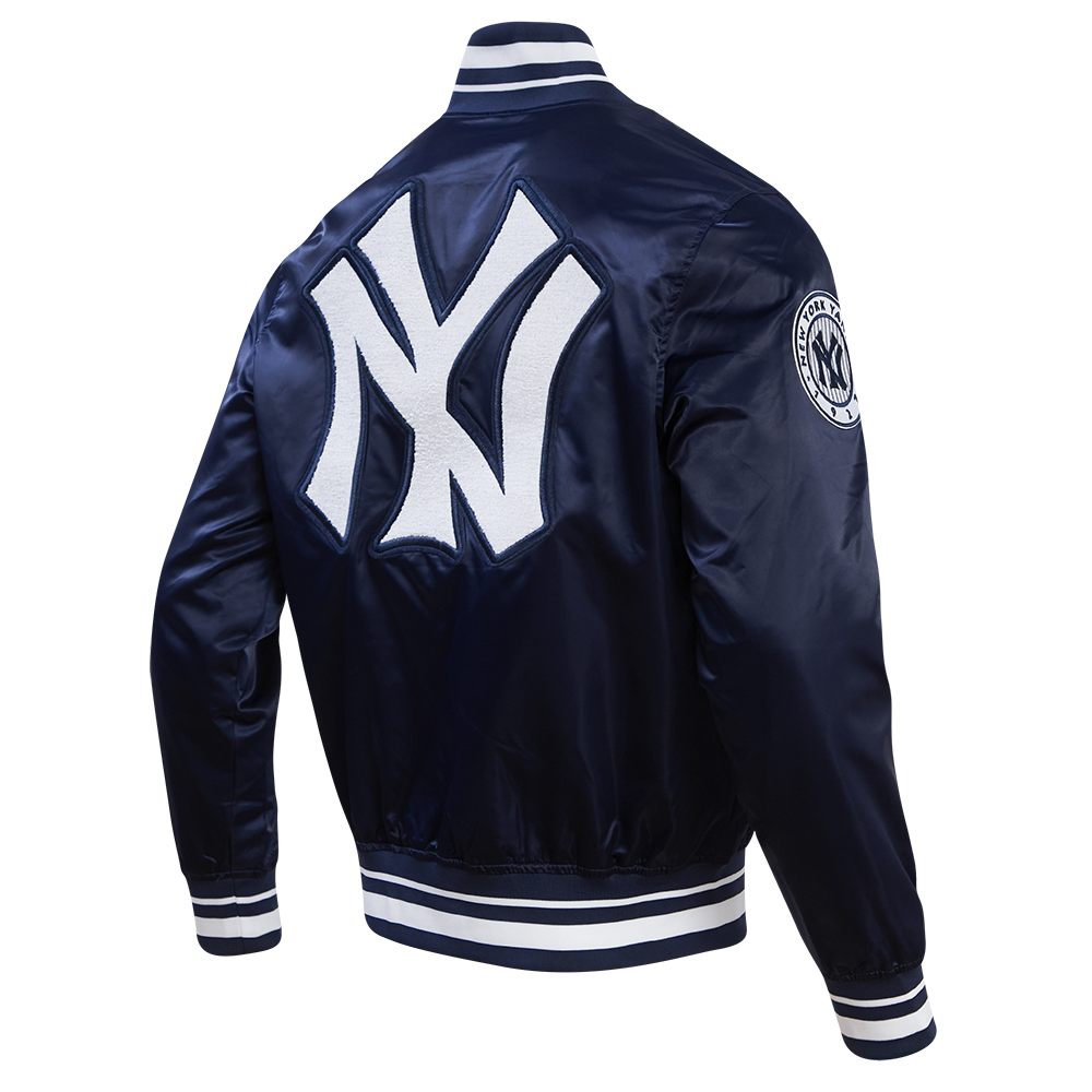 MLB NEW YORK YANKEES RETRO CLASSIC MEN'S RIB SATIN JACKET (MIDNIGHT NA –  Pro Standard