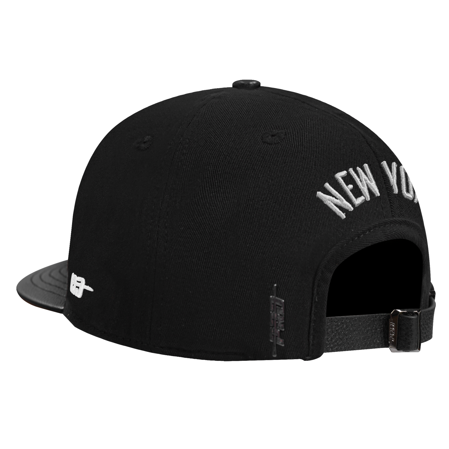 NEW YORK YANKEES REVERSE FRENCH TERRY WOOL BLEND PRO SIX STR (EGGSHELL/ BLACK)
