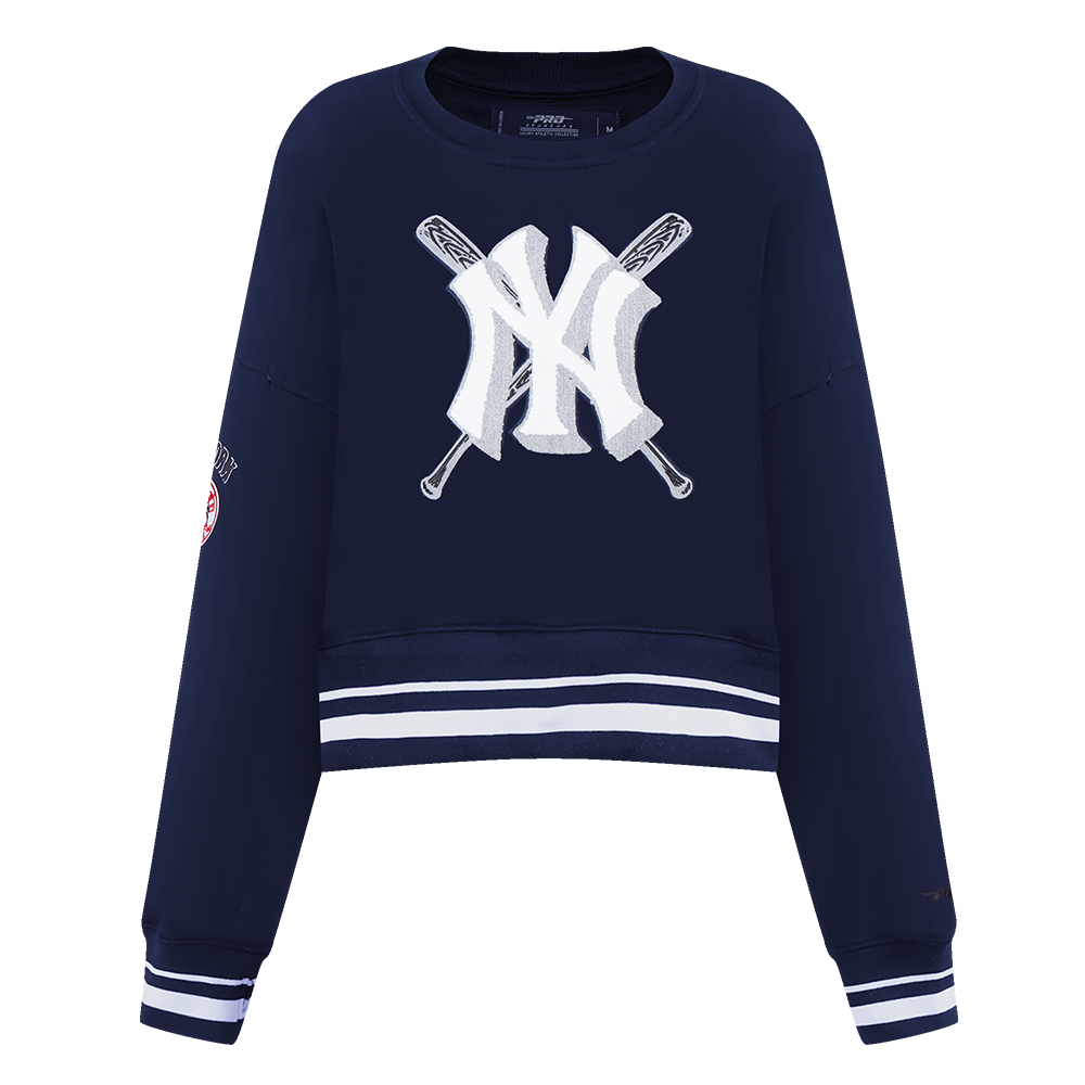 MLB NEW YORK YANKEES MASHUP WOMEN'S RIB CREWNECK (MIDNIGHT NAVY) – Pro ...