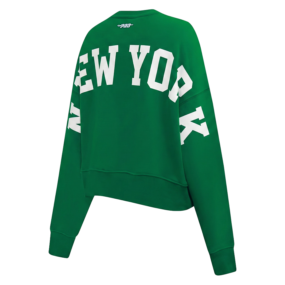 MLB NEW YORK YANKEES WINGSPAN WOMEN'S FLC CREWNECK (KELLY GREEN)