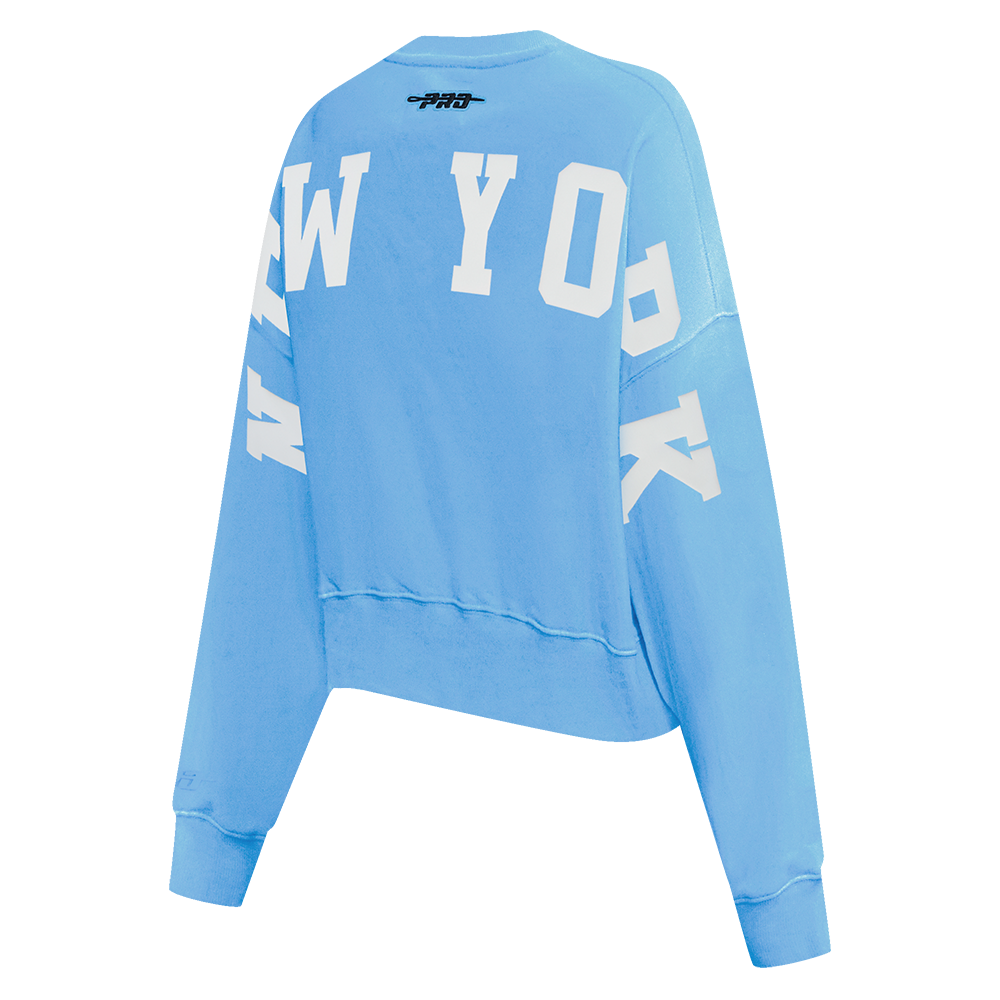 MLB NEW YORK YANKEES WINGSPAN WOMEN'S FLC CREWNECK (UNIVERSITY BLUE)