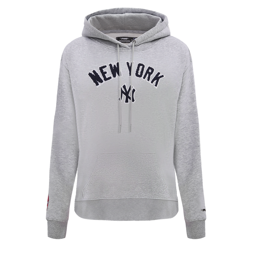 New York Yankees Heathered Gray Pullover Hoodie at Moiderer's