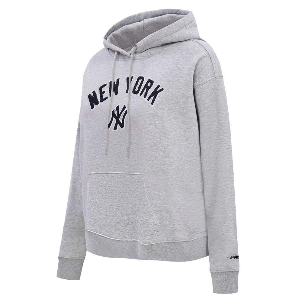 Youth Boys and Girls Heather Gray New York Yankees Spectacular Funnel Hoodie