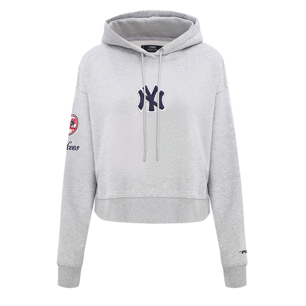 NEW YORK YANKEES CLASSIC FLC HOODIE DRESS (HEATHER GREY) – Pro